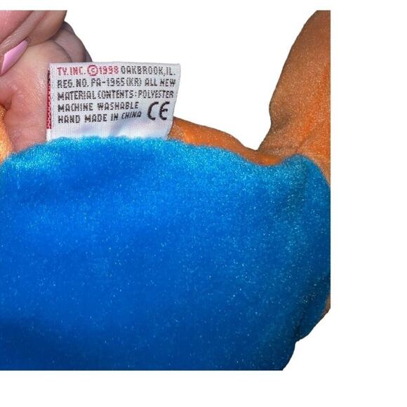 1998 Vtg Ty Beanie Baby Pillow Pal Kolala Koala Plush Orange 12" Original tags - Picture 5 of 9